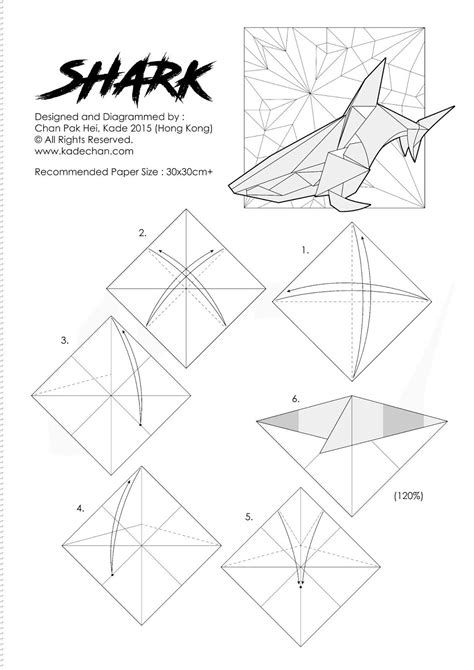 Ruby Book Origami Diagram Shark Kade Chan Origami And Kirigami Book