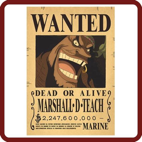 Affiche Wanted One Piece Jolly Roger