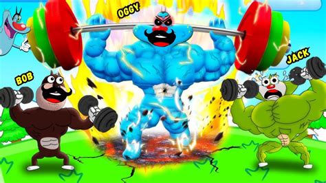 Roblox Oggy Become Strongest Gym Athelete In Gym Star With Jack