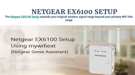 PPT - NETGEAR EX6100 SETUP PowerPoint Presentation, free download - ID ...