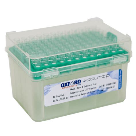 Oxford Lab Products LTR 1000SLF 1000 UL Pipette Filter Tips Low Ret