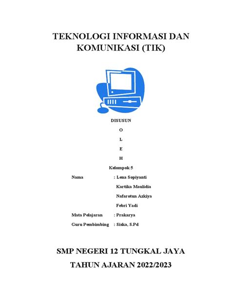 Makalah Teknologi Informasi Dan Komunikasi Pdf