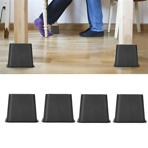 WALFRONT 4PCS Bed Chair Sofa Risers Adjustable Furniture Riser Wide ...