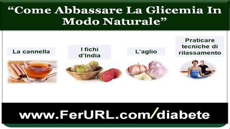 Come Abbassare La Glicemia In Modo Naturale Youtube