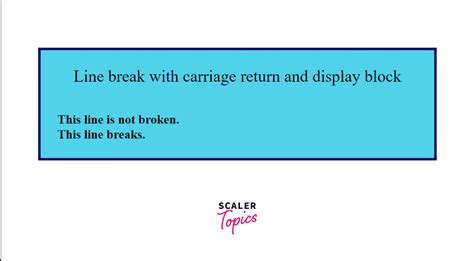 How To Add A Line Break Using CSS Scaler Topics