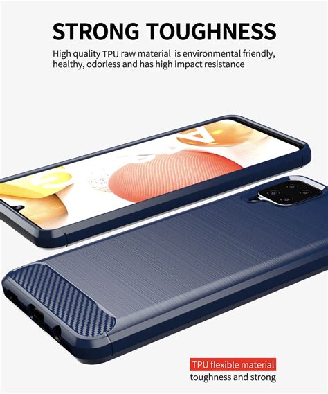 Celltime™ Galaxy A12 Shockproof Carbon Fiber Design Cover