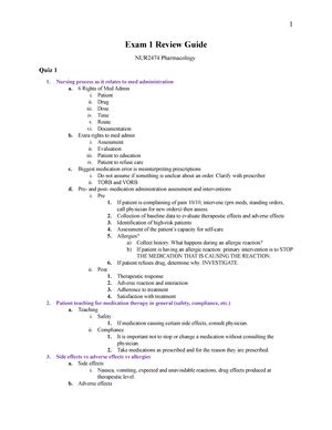 Final Pharm Review 240310 155832 Final Exam Pharmacology Concept