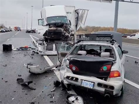 Caught On Camera Seven Vehicle Crash On Leaves One Dead Sault Star