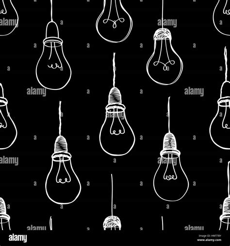 Lightbulb Light Pattern Black And White Stock Photos Images Alamy