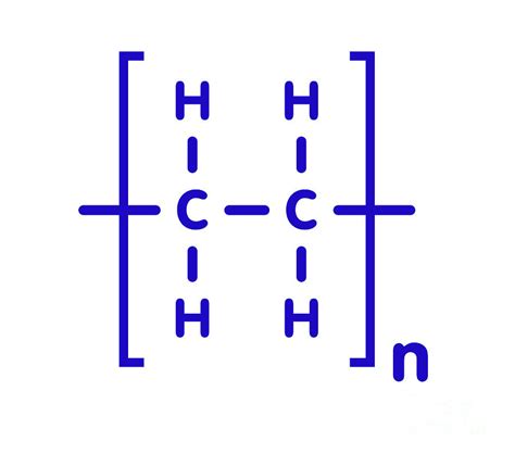 Polyethylene Polymer Chemical Structure Photograph by Molekuul/science ...