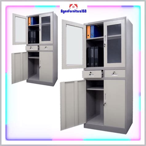 Jual Lemari Arsip Filing Cabinet Besi 4 Pintu 2 Laci LA 2004 Shopee