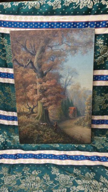 TABLEAU ANCIEN PEINTURE Huile Sur Toile Ecole De Barbizon Campagne