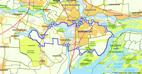 Fietsroute E Bike 139219 Door Dordrecht Rondje Stad E