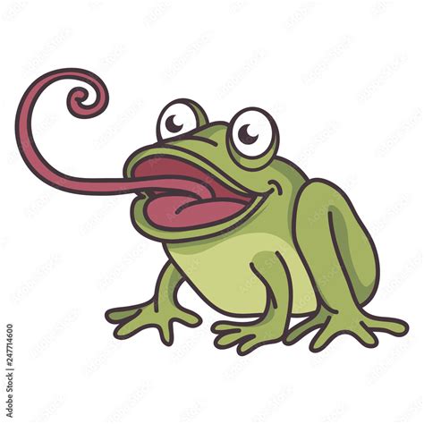 Frog With Tongue Out