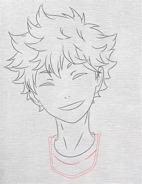 How To Draw Hinata From Haikyuu Step By Step Storiespub