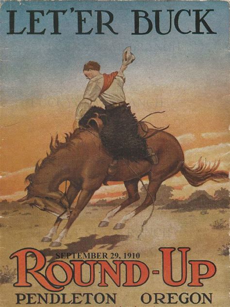 Pendleton Cowboy 1910 Let Er Buck Rodeo 18x24 Vintage Print Etsy