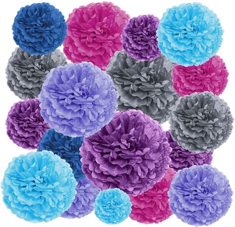 Epiqueone Piece Party Decoration Kit Hanging Tissue Paper Pom Poms