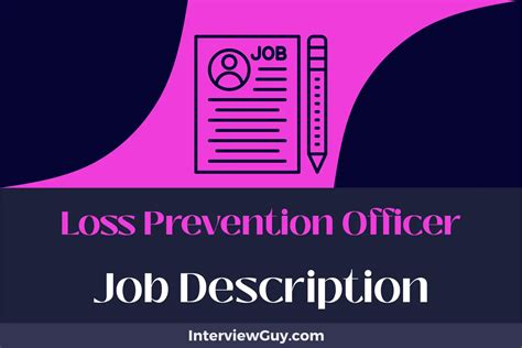 Loss Prevention Officer Job Description [updated For 2025]