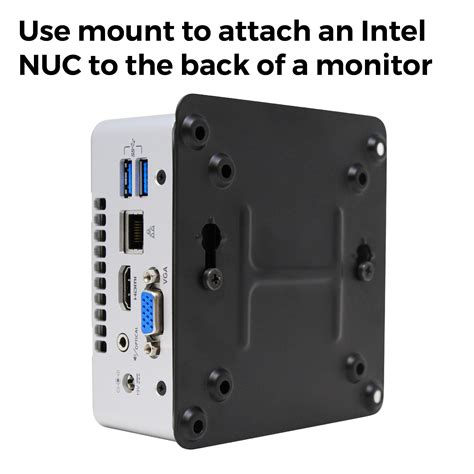 Humancentric Vesa Mounting Kit Compatible With Intel Nuc Vesa Adapter Bracket To Attach Nuc