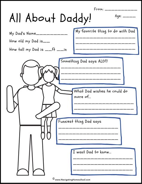 All About Dad Printables The Perfect Fathers Day T