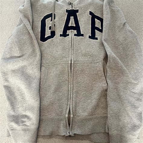 Gap Zip Up Hoodie Size Small Depop