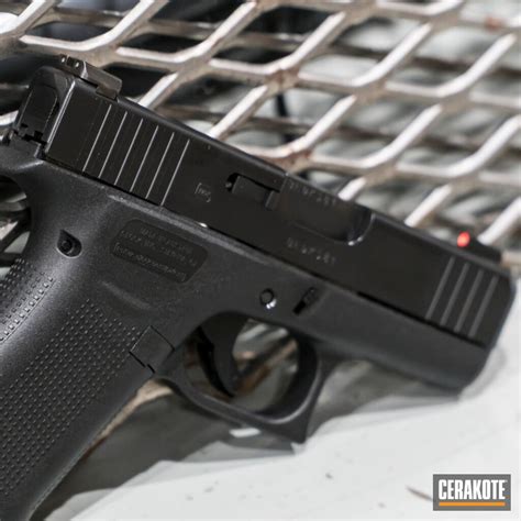 Glock 43x With Cerakote E 100 Blackout By Glen Cerakote