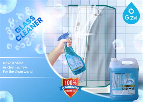 G Zel Screw Cap 5 Litre Blue Liquid Glass Cleaner Packaging Type Can