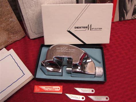Lot Detail Professional Vintage Dexter Mat Cutter With 3 Extra Blades