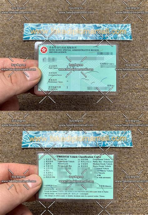 Hong Kong Transportation Department International Driver License