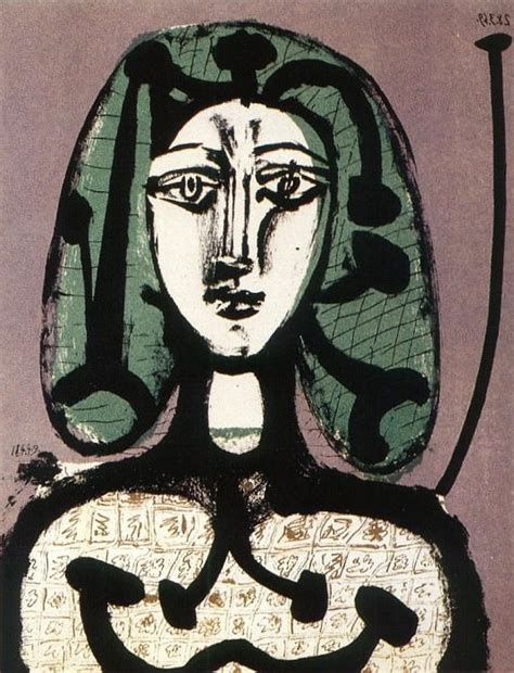 Femme Aux Cheveux Verts Ii Pablo Picasso Period Of