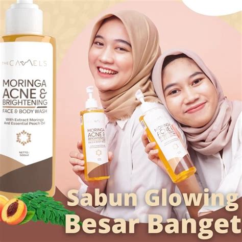 Jual The Camels Moringa Acne And Brightening Face And Body Wash