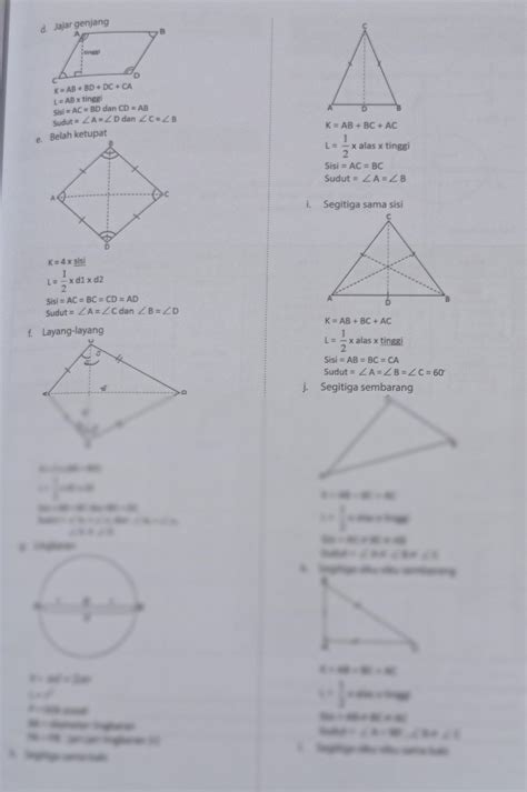 Solution Rumus Bangun Datar Lengkap Studypool