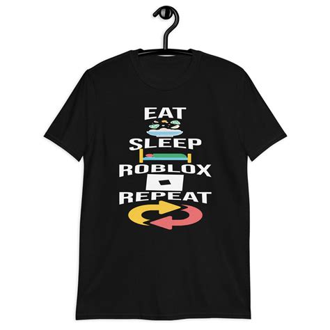 Eat Sleep Roblox Black T Shirt Teepital Everyday New Aesthetic Designs
