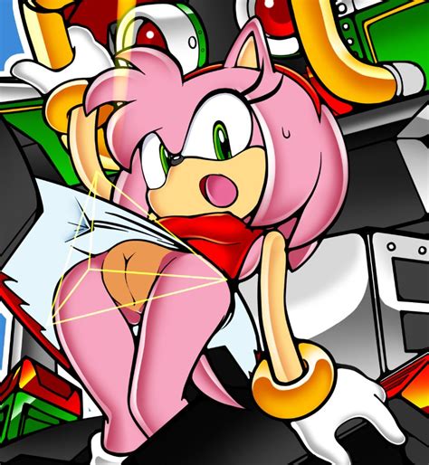 Rule 34 Amy Rose Bracelets Captured Color Exposed Pussy Eyelashes Female Grabbing Green Eyes