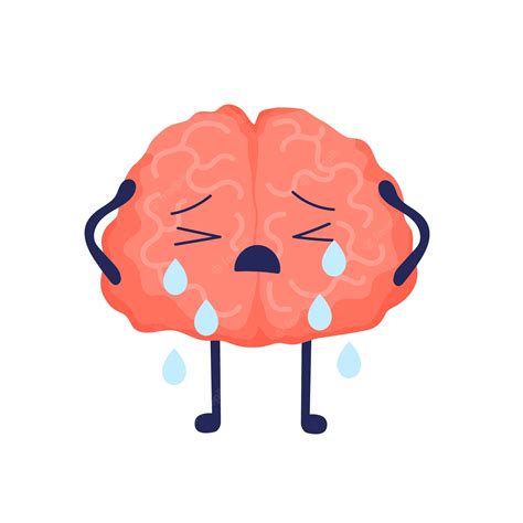 Cartoon Brain Crying Royalty Free Svg Cliparts Vectors And Clip