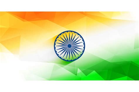 Free Vector Abstract Indian Flag Background Design