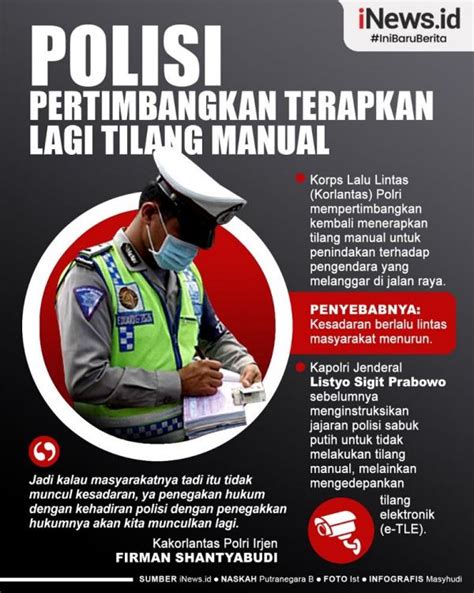 Infografis Korlantas Pertimbangkan Terapkan Lagi Tilang Manual