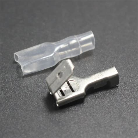 10sets 6 3mm Against Crimp Terminal Splice Male Female 2 In 1 Spade Connector Terminal With Case