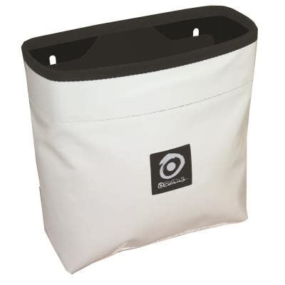 A White And Black Storage Bag On A White Background