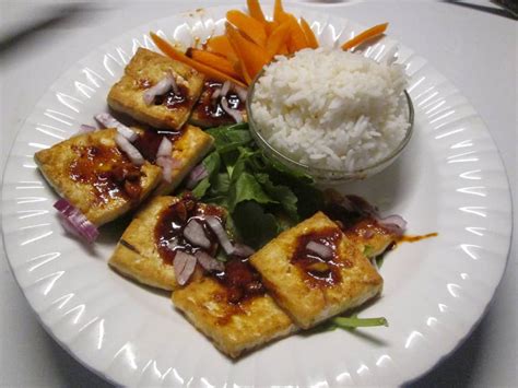 Korean Food Photo Pan Fried Spicy Tofu On Maangchi