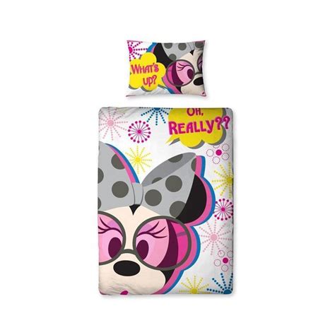 Disney Minnie Mouse Shopaholic Reversible Panel Single Bed Duvet