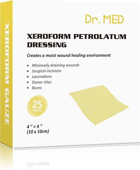 Xeroform Petrolatum Dressing Patch, 1x8-50 PcsBox,, 56% OFF