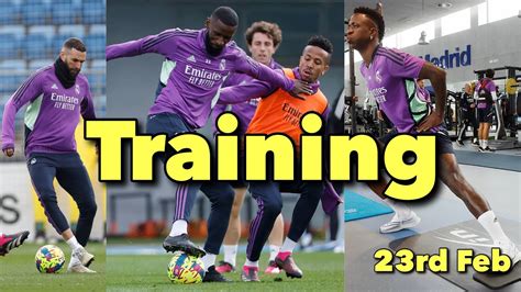 Real Madrid Training Rd Feb Rodrygo And Alaba Out Injured