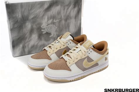 Nike Dunk Low Retro Prm Year Of The Rabbit Fossil Stone 2023 Snkrburger