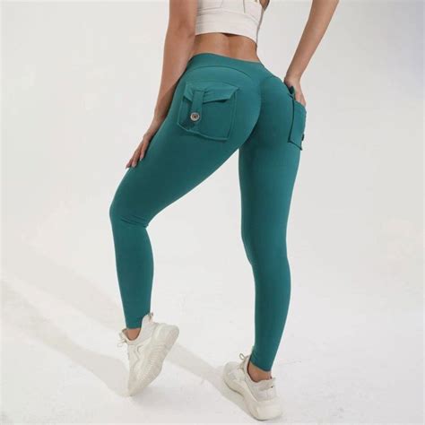 Leggings De Levage Des Fesses Avec Poches Pour Femmes Leggings Cargo