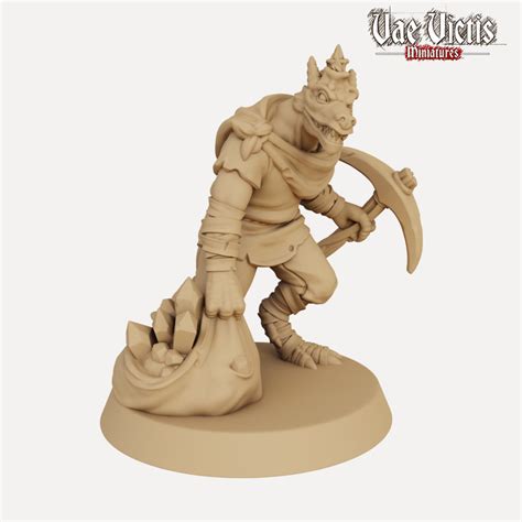 Moss The Kobold Miner 3d Printed Miniature — Empire Of Minis