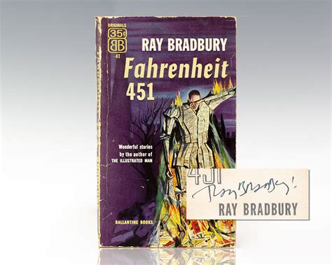 Fahrenheit First Edition Ray Bradbury Signed Rare Book