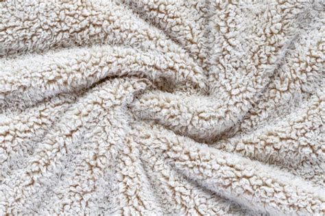 Beige Soft Plush Fabric Of Cozy Plush Throw Stock Photo Image Of