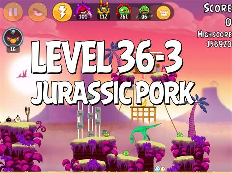 Angry Birds Jurassic Pork Level 36 3 Walkthrough Angrybirdsnest