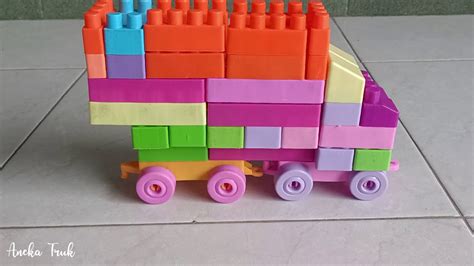 Cara Mudah Membuat Mobil Dump Truck Dari Lego Blocks Youtube